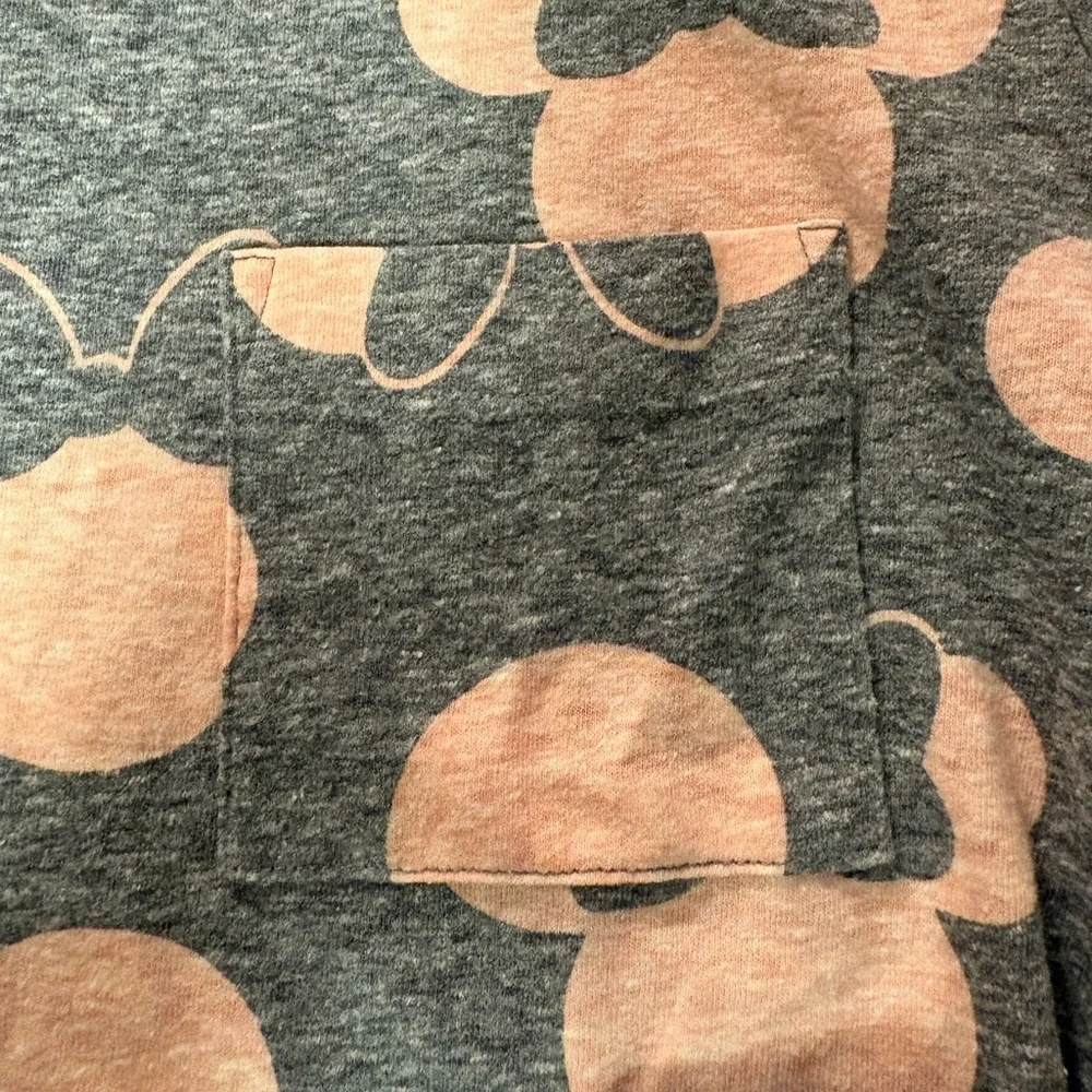 LuLaRoe Gray Dress with Bow & Mouse Print Size XXS
